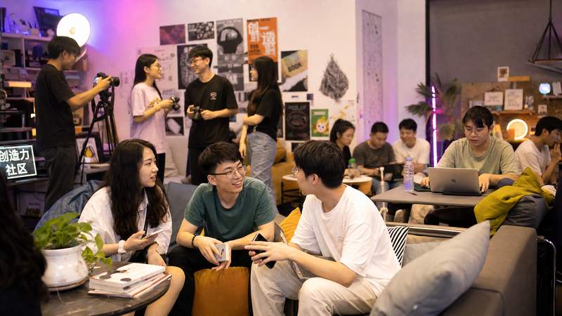 小马车生活社区活动现场